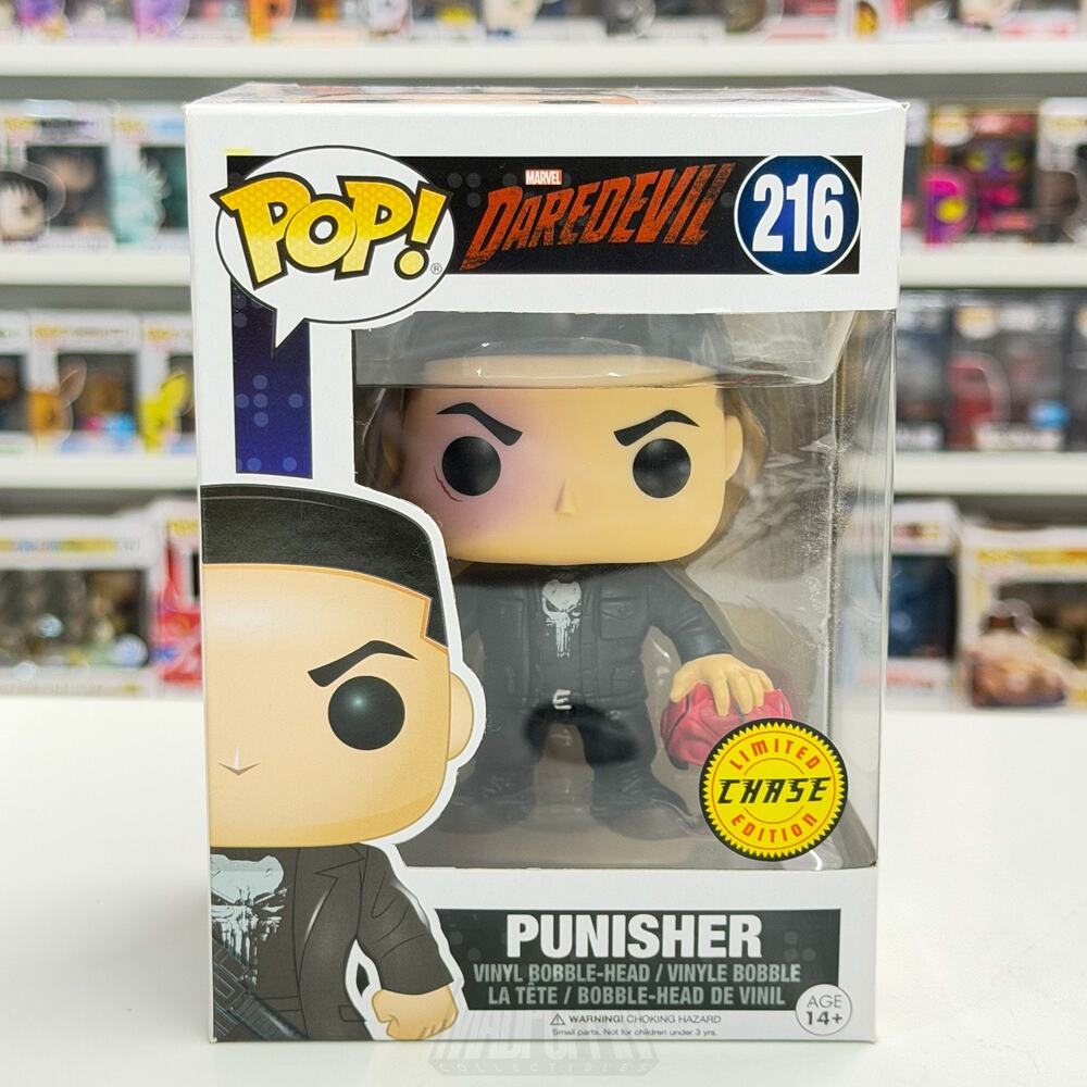 Funko Pop Marvel Netflix Daredevil Punisher Chase 216 Frank Castle Vinyl Figure